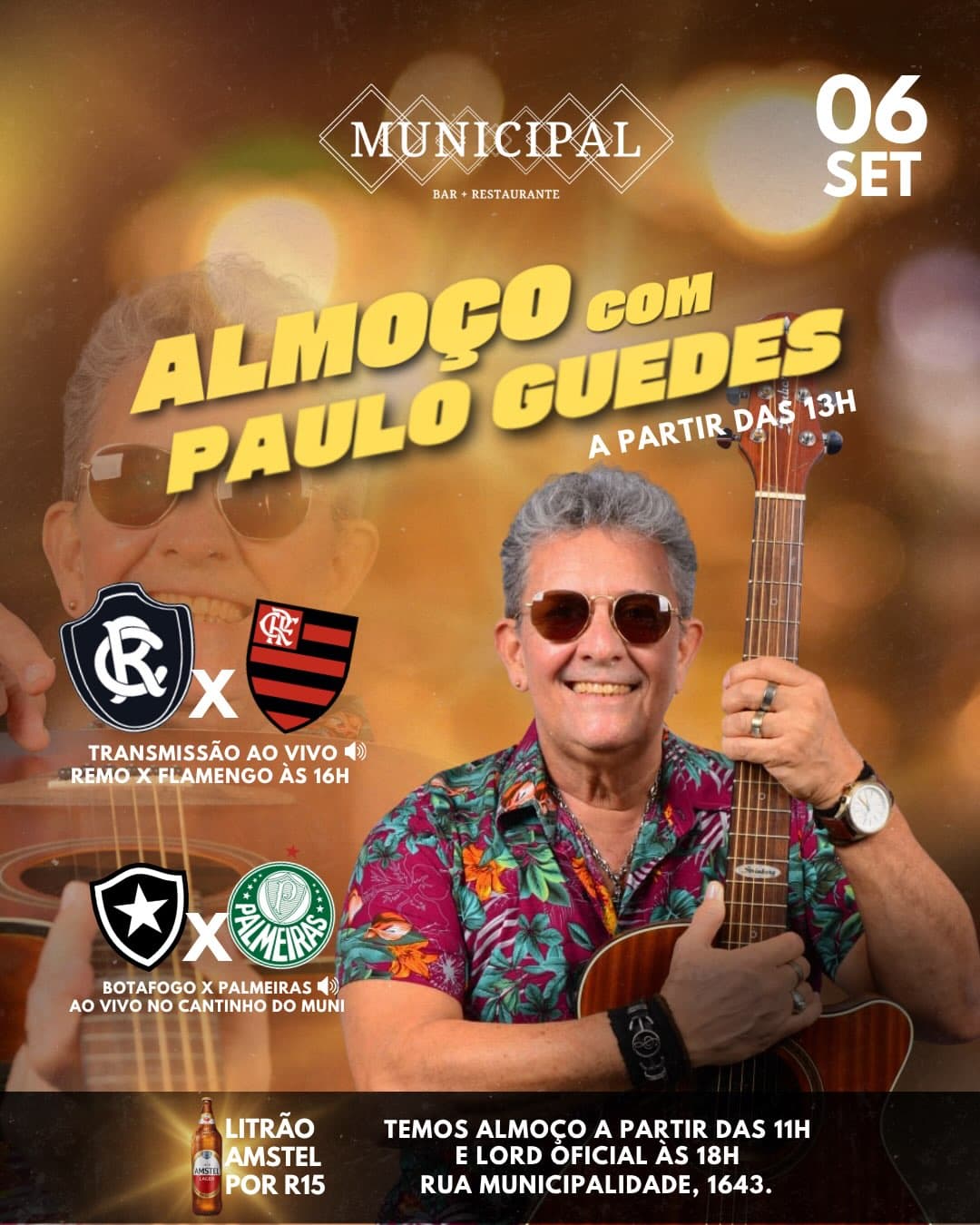 Flyer de Paulo Guedes e Lord
