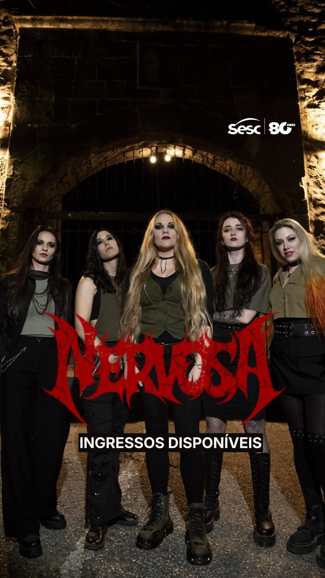 Flyer de Nervosa