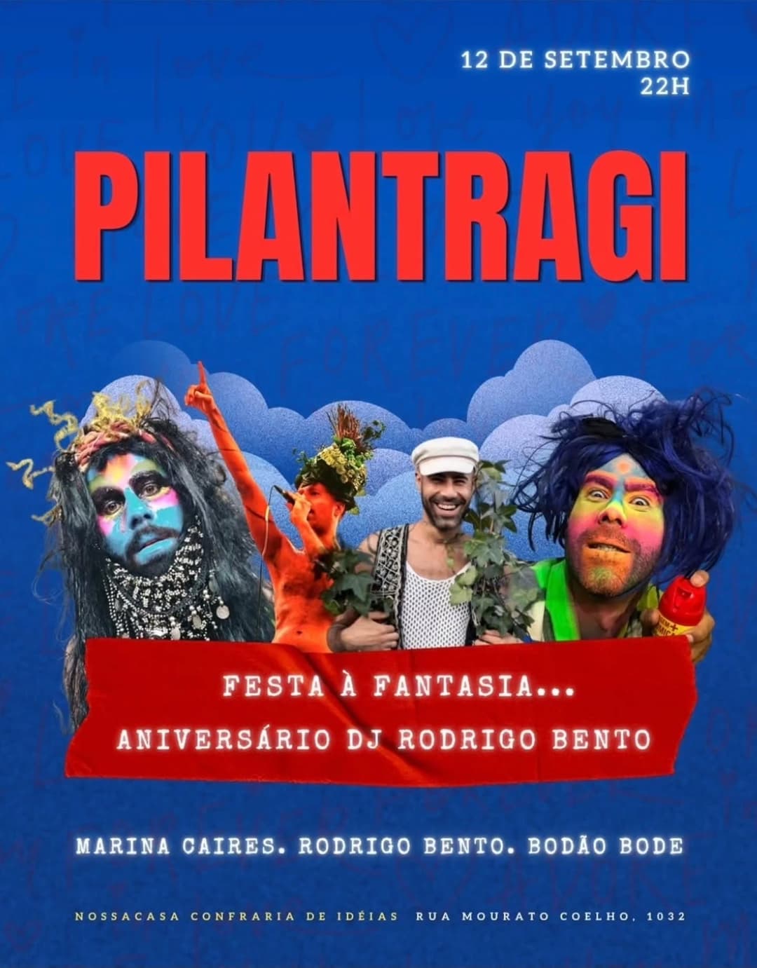 Flyer de Rodrigo Fernandes Bento, marinacairess e djbodaobode