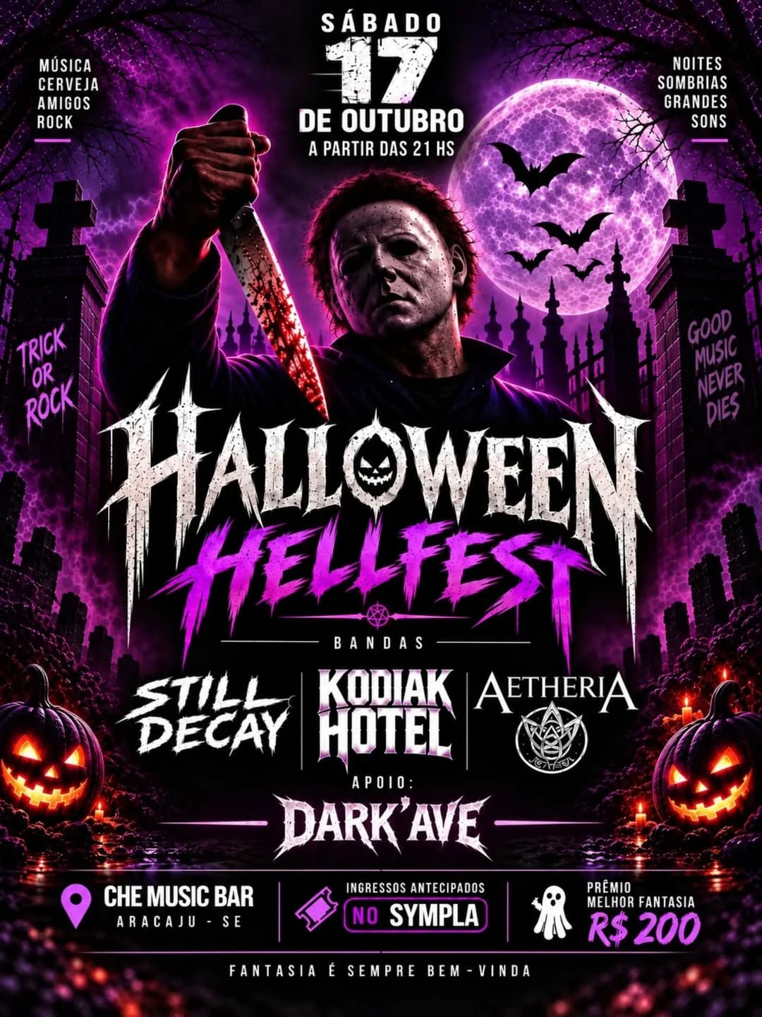 Flyer de Still Decay, Kodiak Hotel e Aetheria