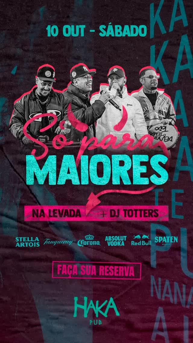 Flyer de Na Levada e Totters