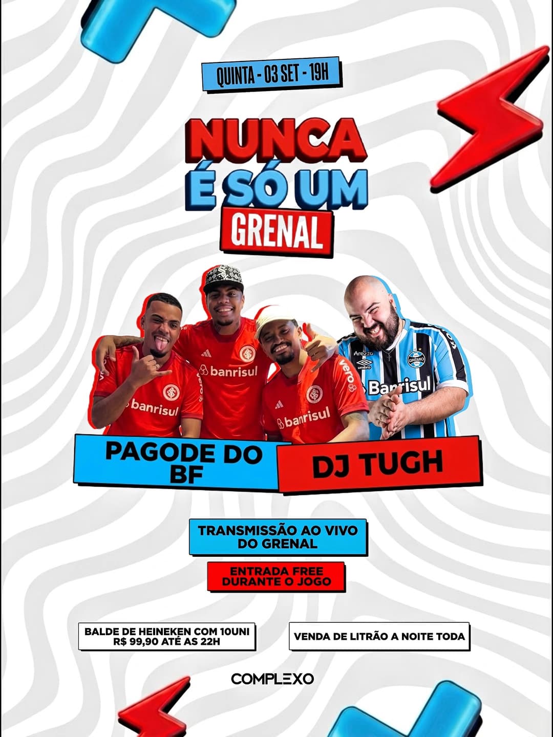 Flyer de Pagode do BF e DJ TUGH