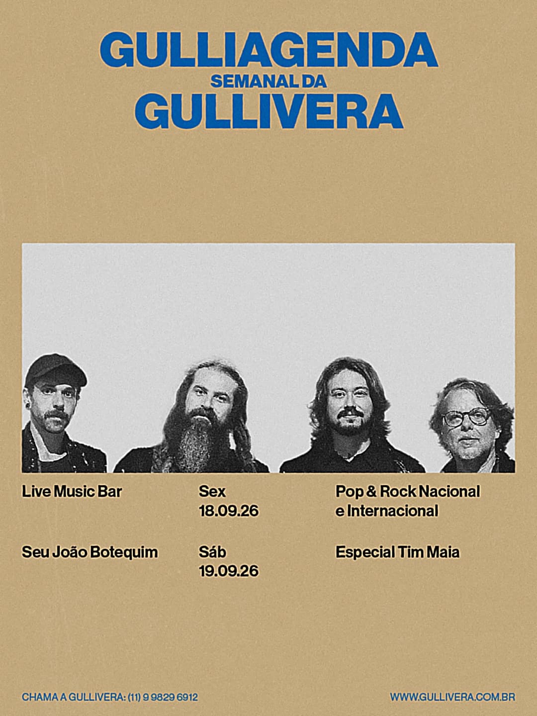 Flyer de Gullivera e Gulliagenda