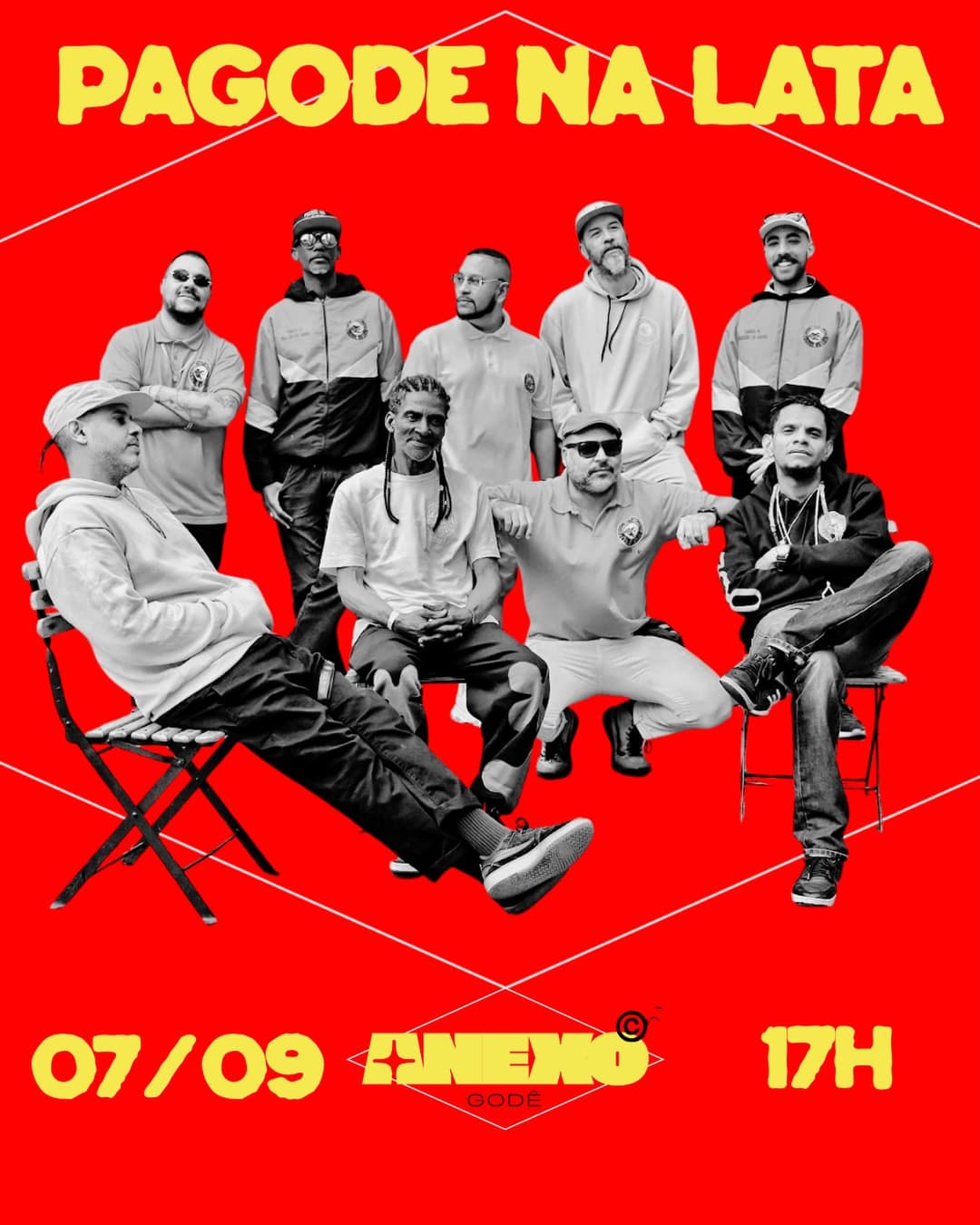 Flyer de Pagode na Lata
