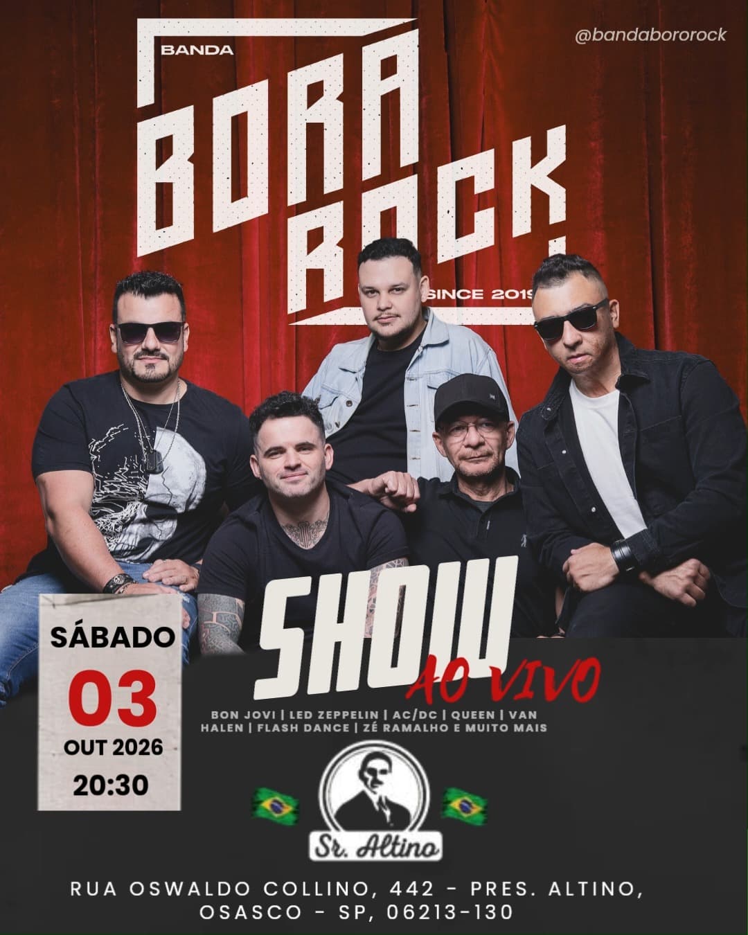 Flyer de Bora Rock