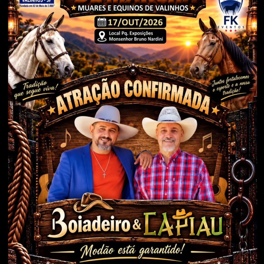 Flyer de Boiadeiro & Capiau