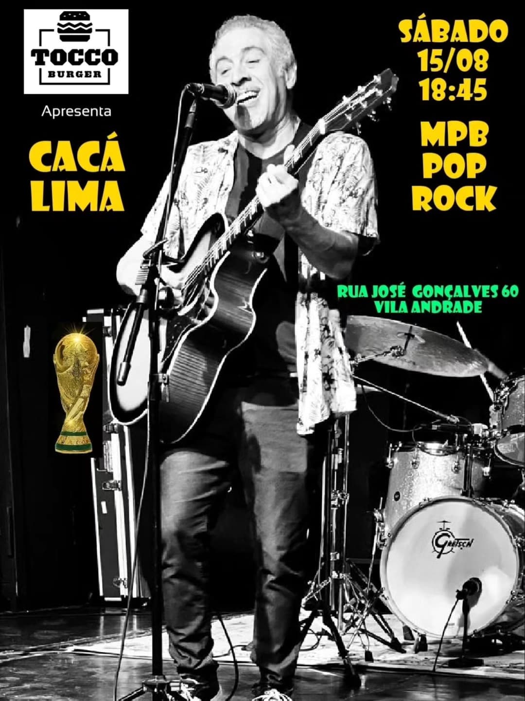 Flyer de Cacá Lima