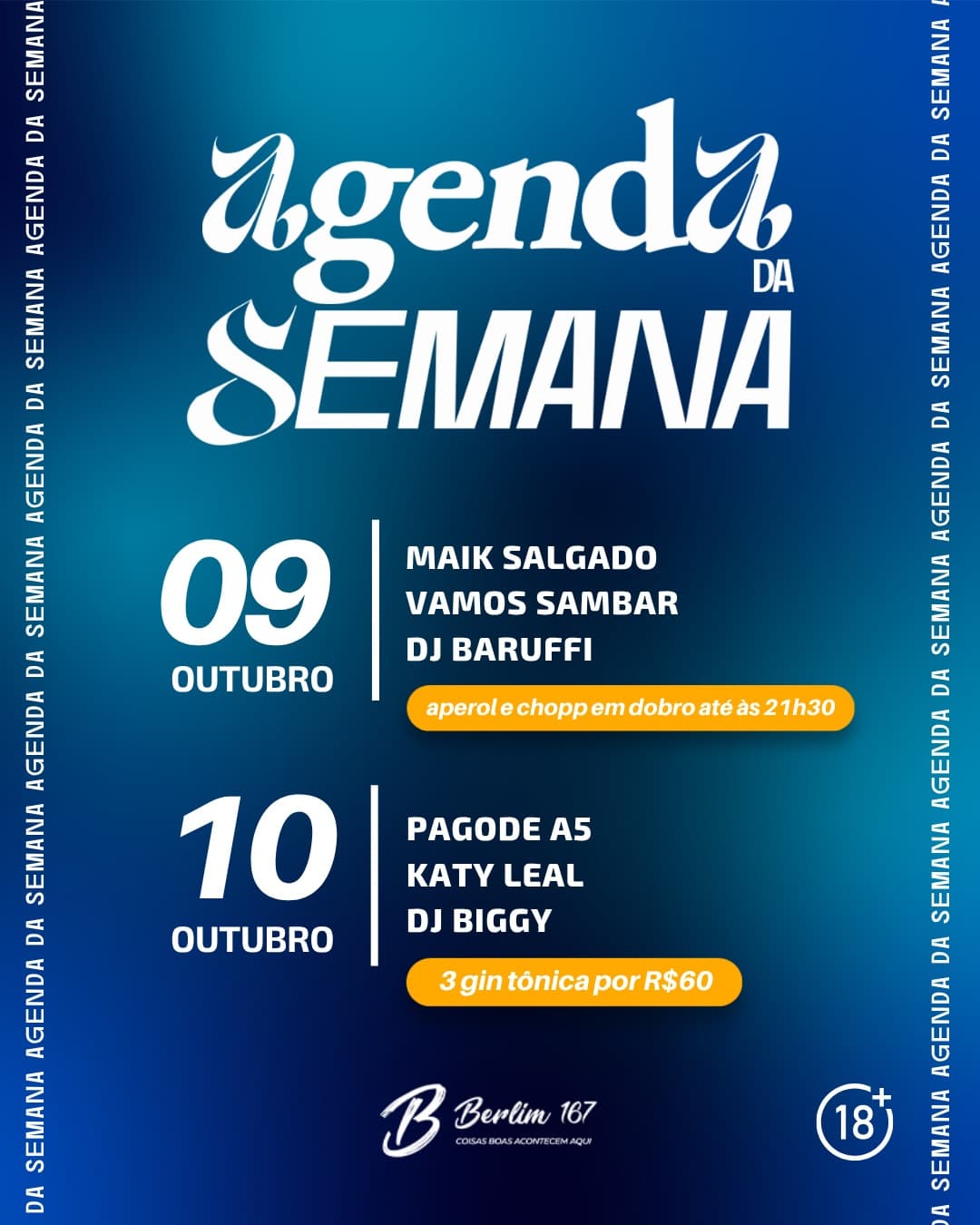Flyer de Biggy, Pagode A5 e Katy Leal