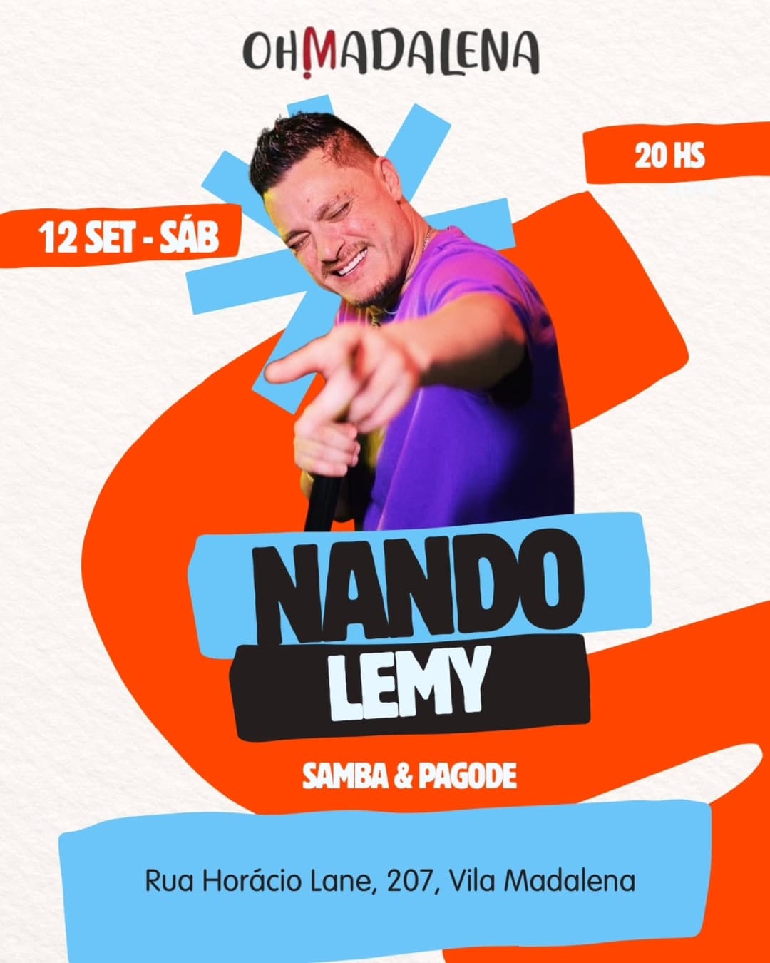 Flyer de Nando Lemy
