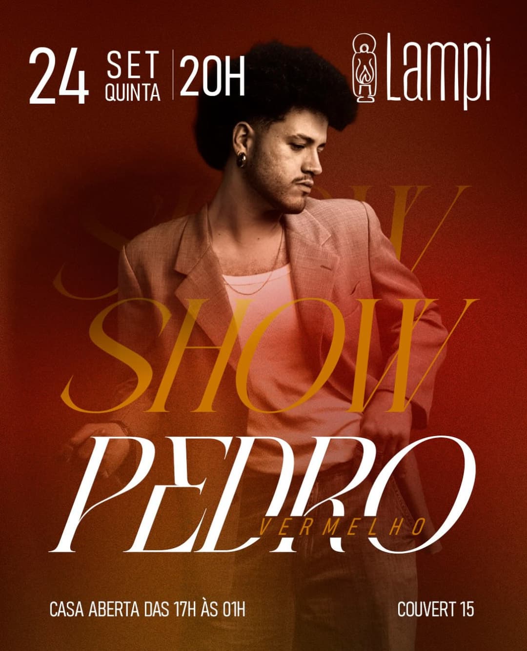 Flyer de Pêdro Vermelho