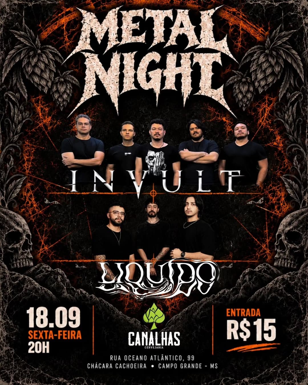 Flyer de Invult e liquidocg