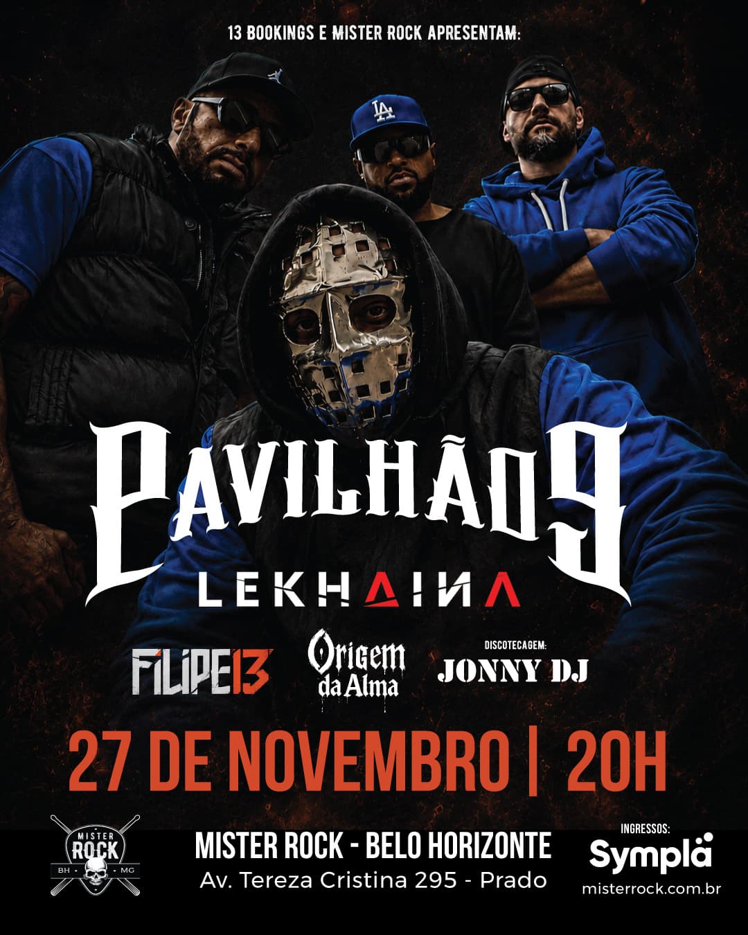 Flyer de Lekhaina, Origem da Alma, Pavilhão 9 e mais 2 artistas