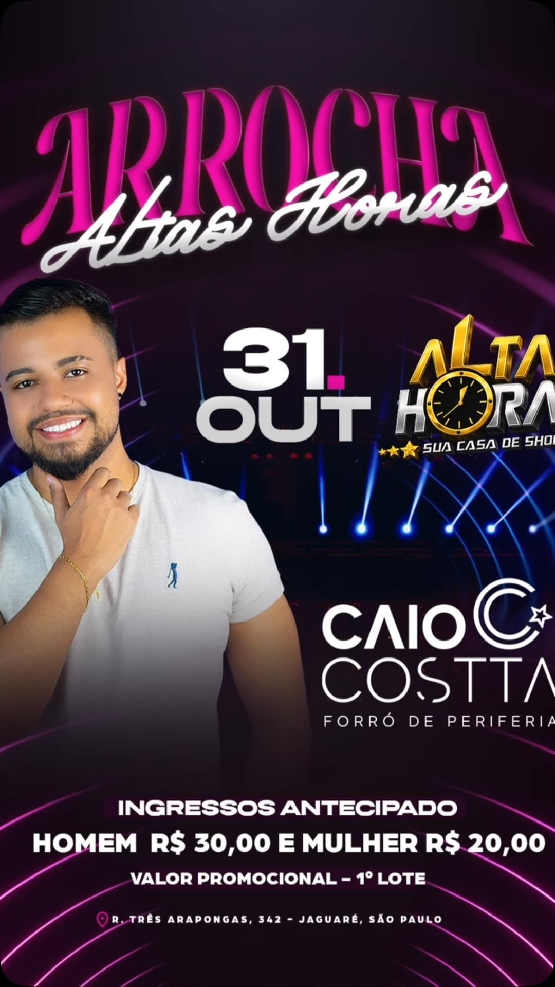 Flyer de Caio Costta