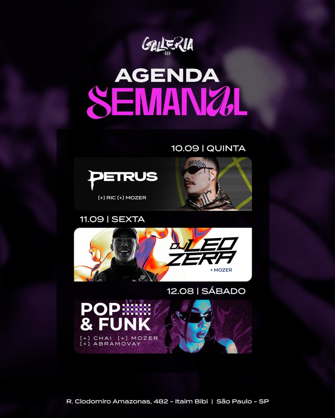 Flyer de Petrus, ric.ramos e djmozer