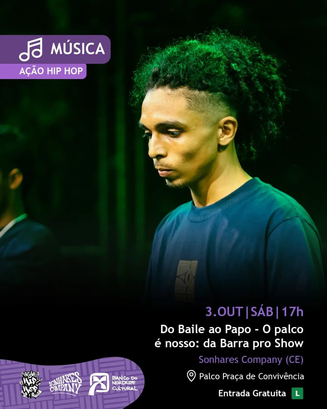 Flyer de Kalil Laion, Má Dame e Padêro MC