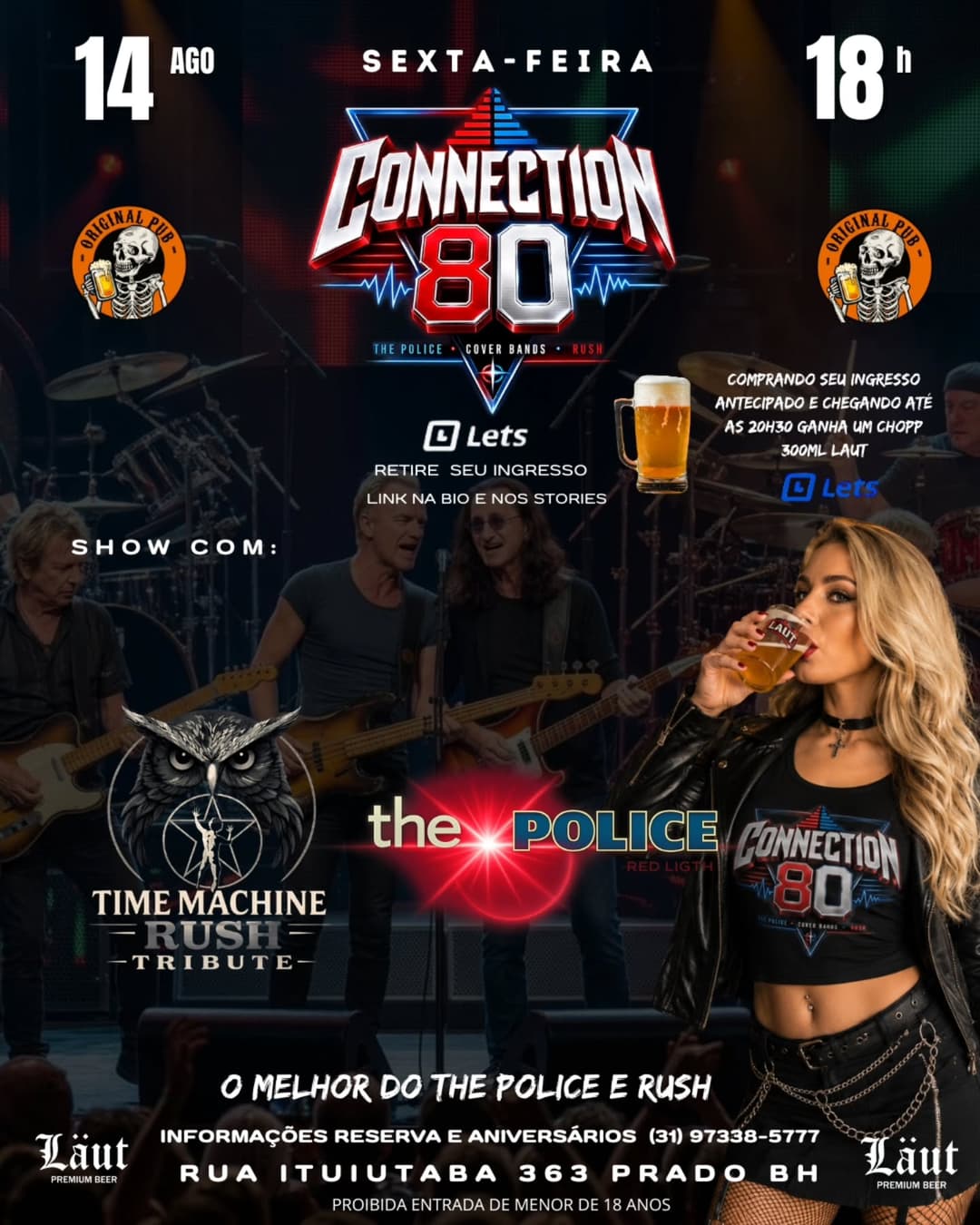 Flyer de Time Machine e Red Light