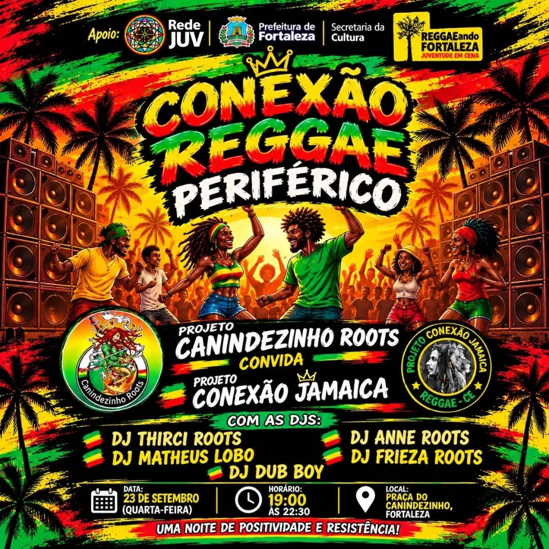 Flyer de Projeto Canindezinho Roots e mais 5 artistas