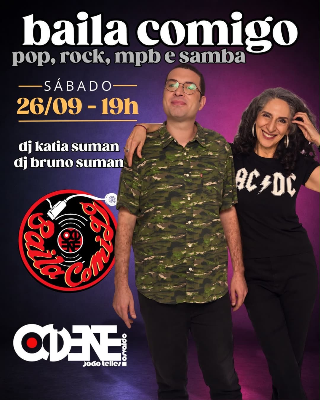 Flyer de Kátia Suman e Bruno Suman