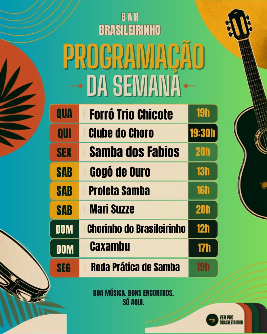 Flyer de Samba dos Fabios