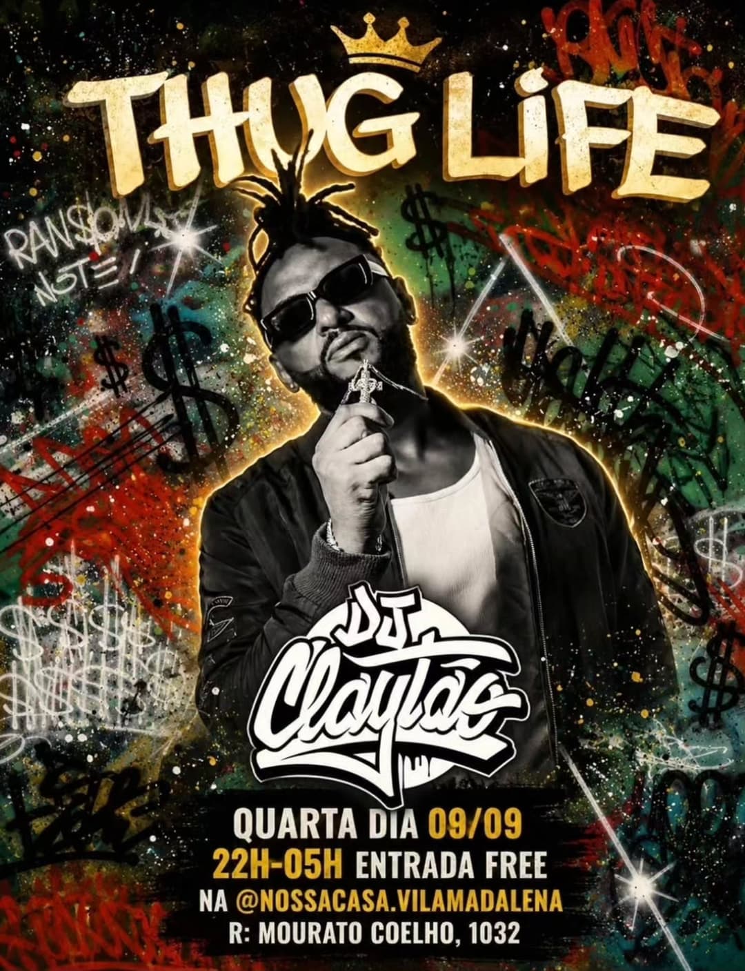 Flyer de Dj Claytão