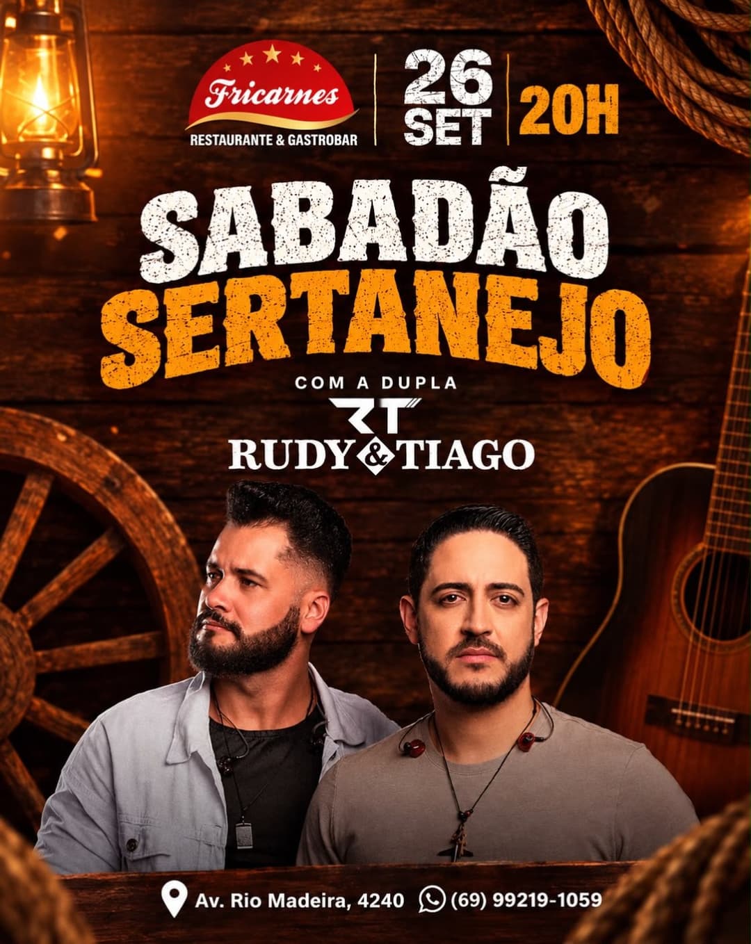 Flyer de Rudy & Tiago