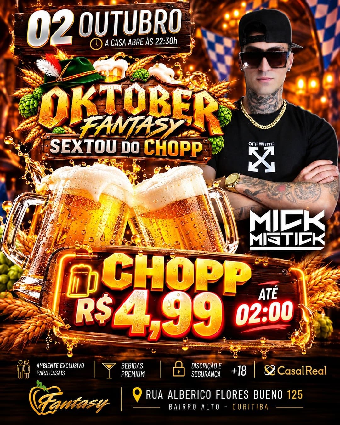 Flyer de Mike Mistick