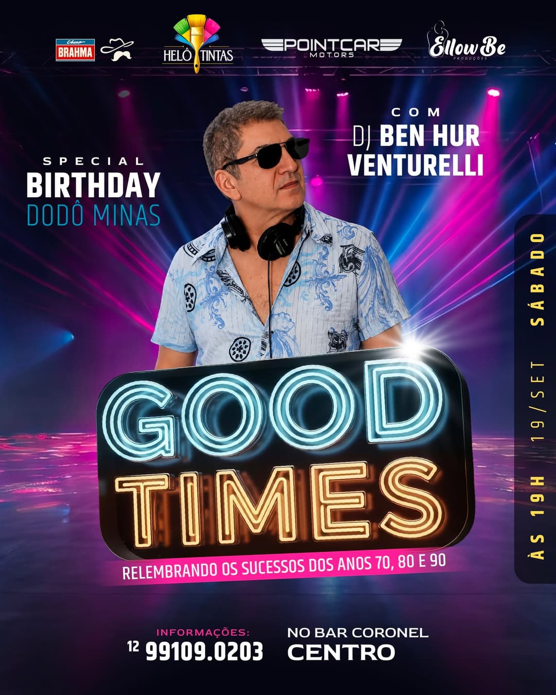 Flyer de DJ Ben Hur Venturelli