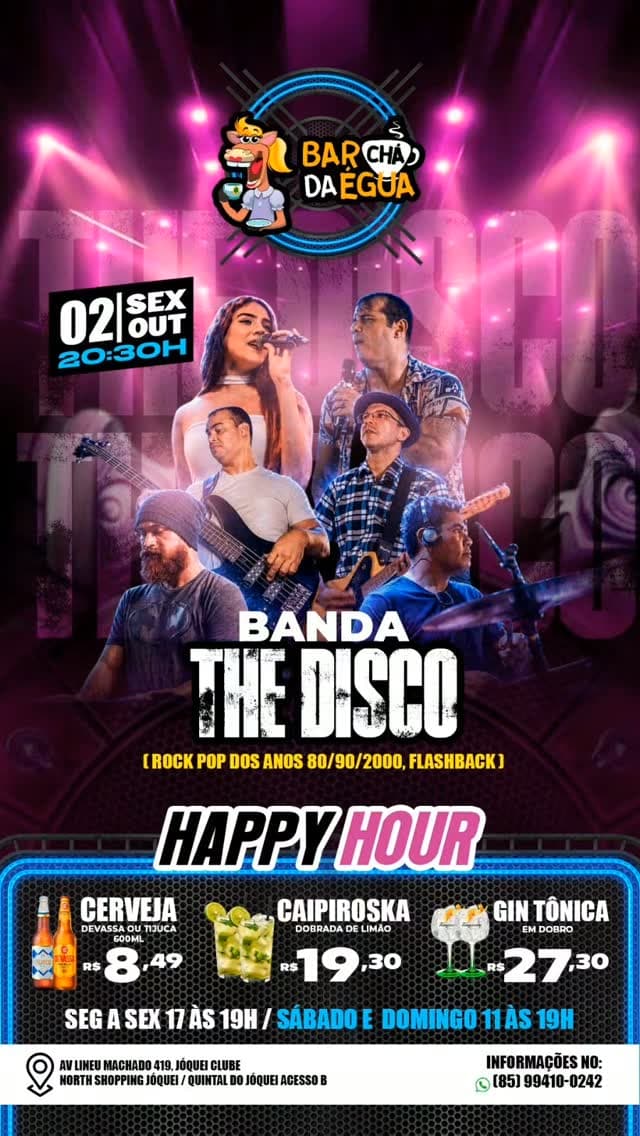 Flyer de Super Banda The Disco
