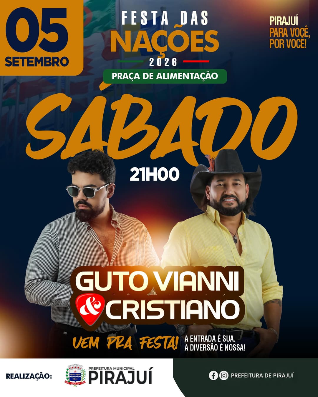 Flyer de Guto Vianni e Cristiano