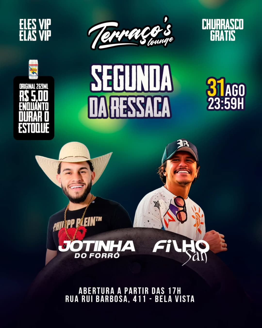 Flyer de Jotinha do Forró e Filho San