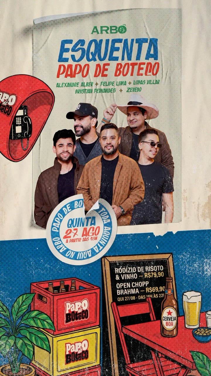 Flyer de Felipe Lima, Alexandre Alber e mais 3 artistas