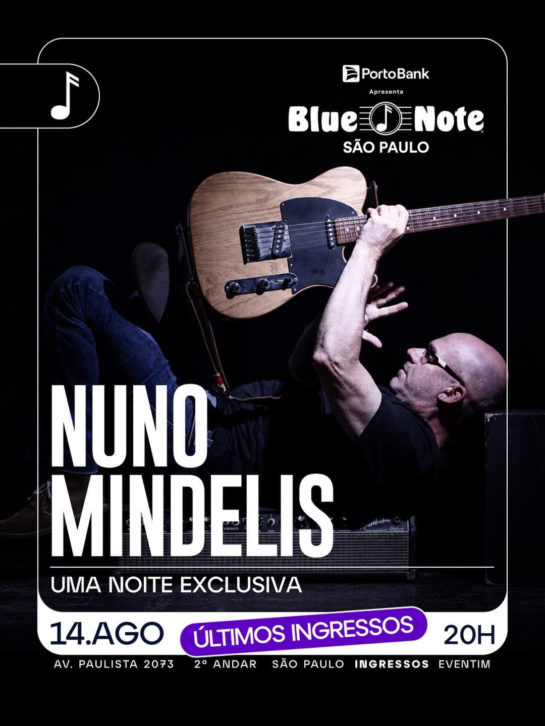 Flyer de Nuno Mindelis