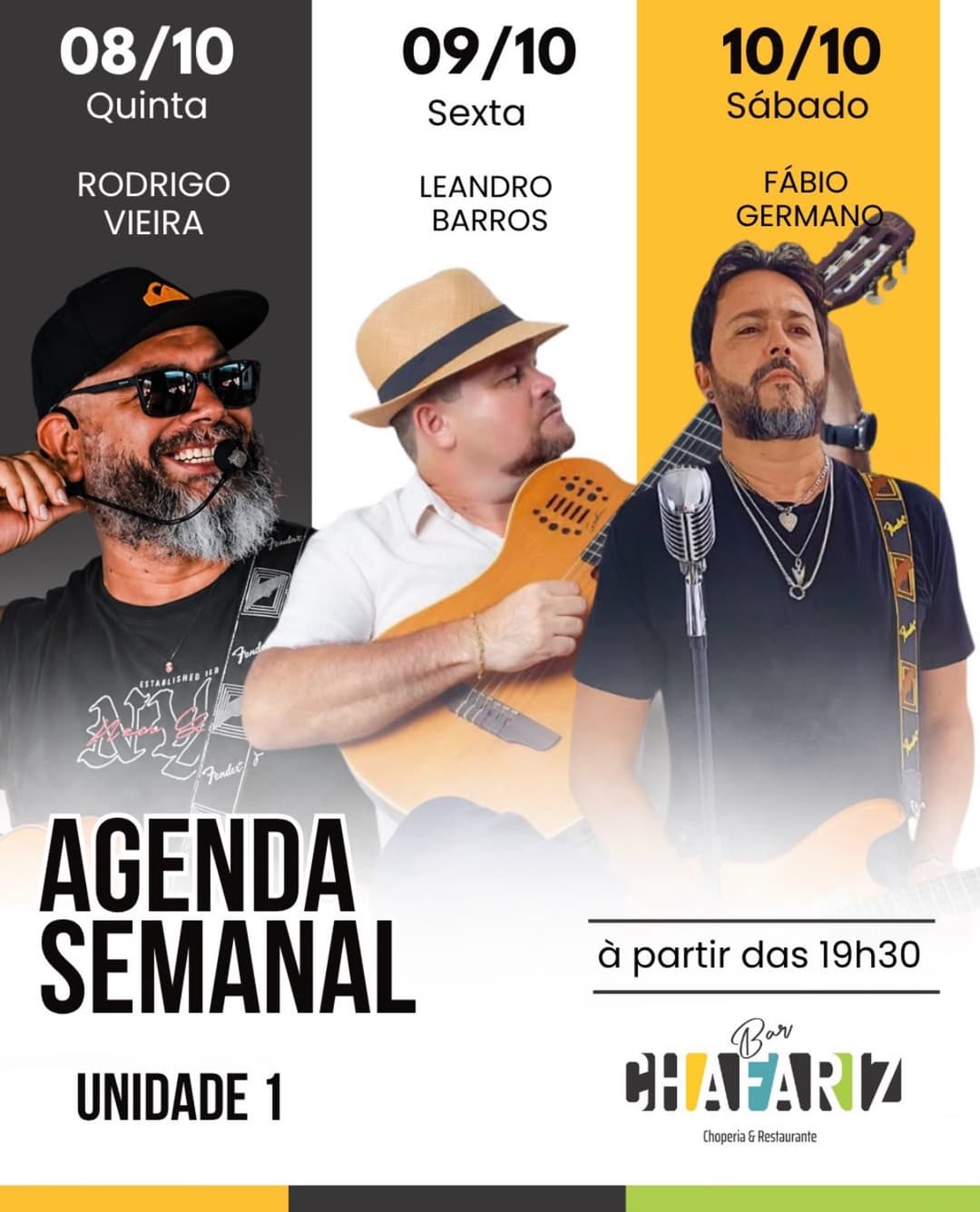 Flyer de Leandro Barros