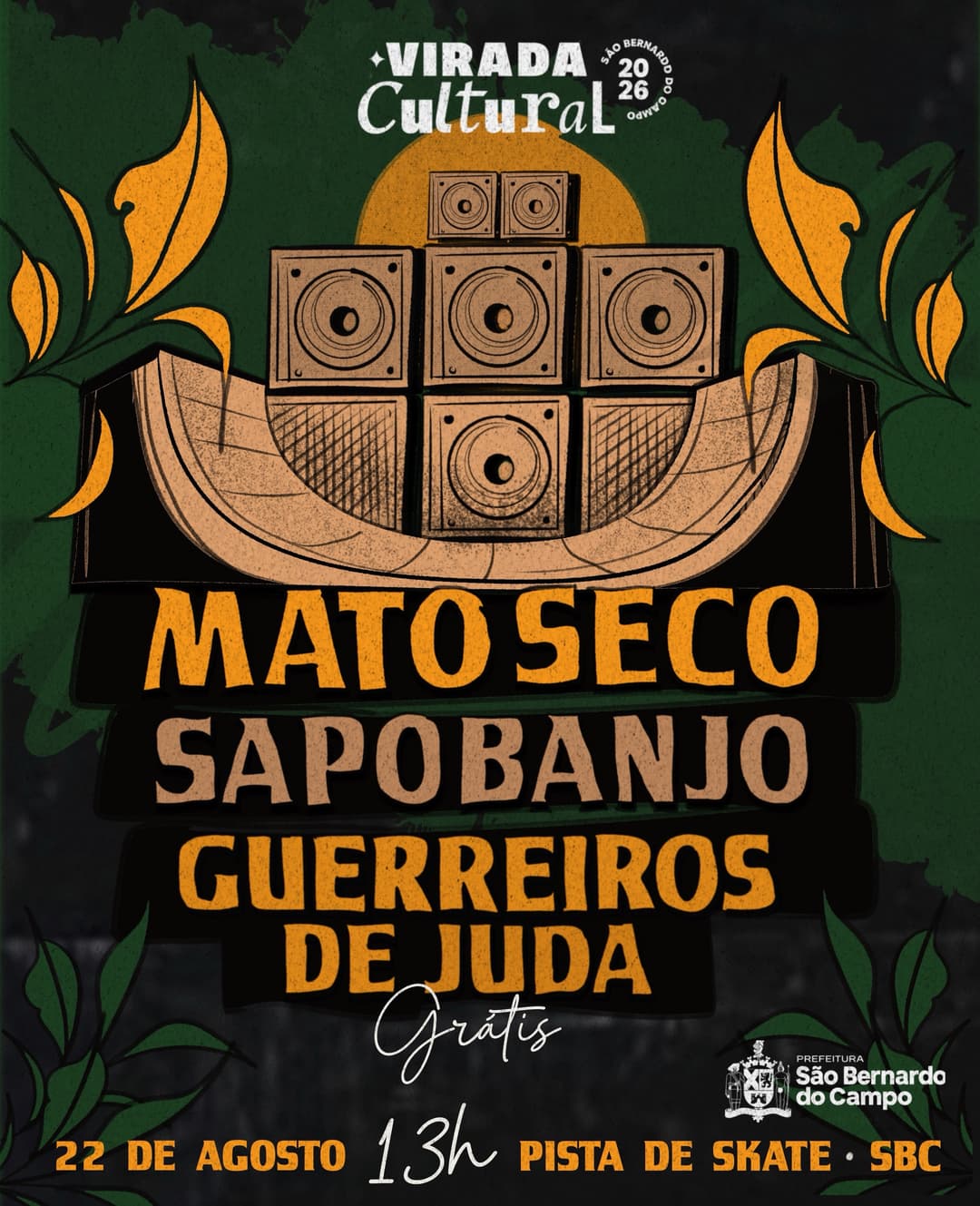 Flyer de Sapo Banjo, Guerreiros de Judá e Mato Seco