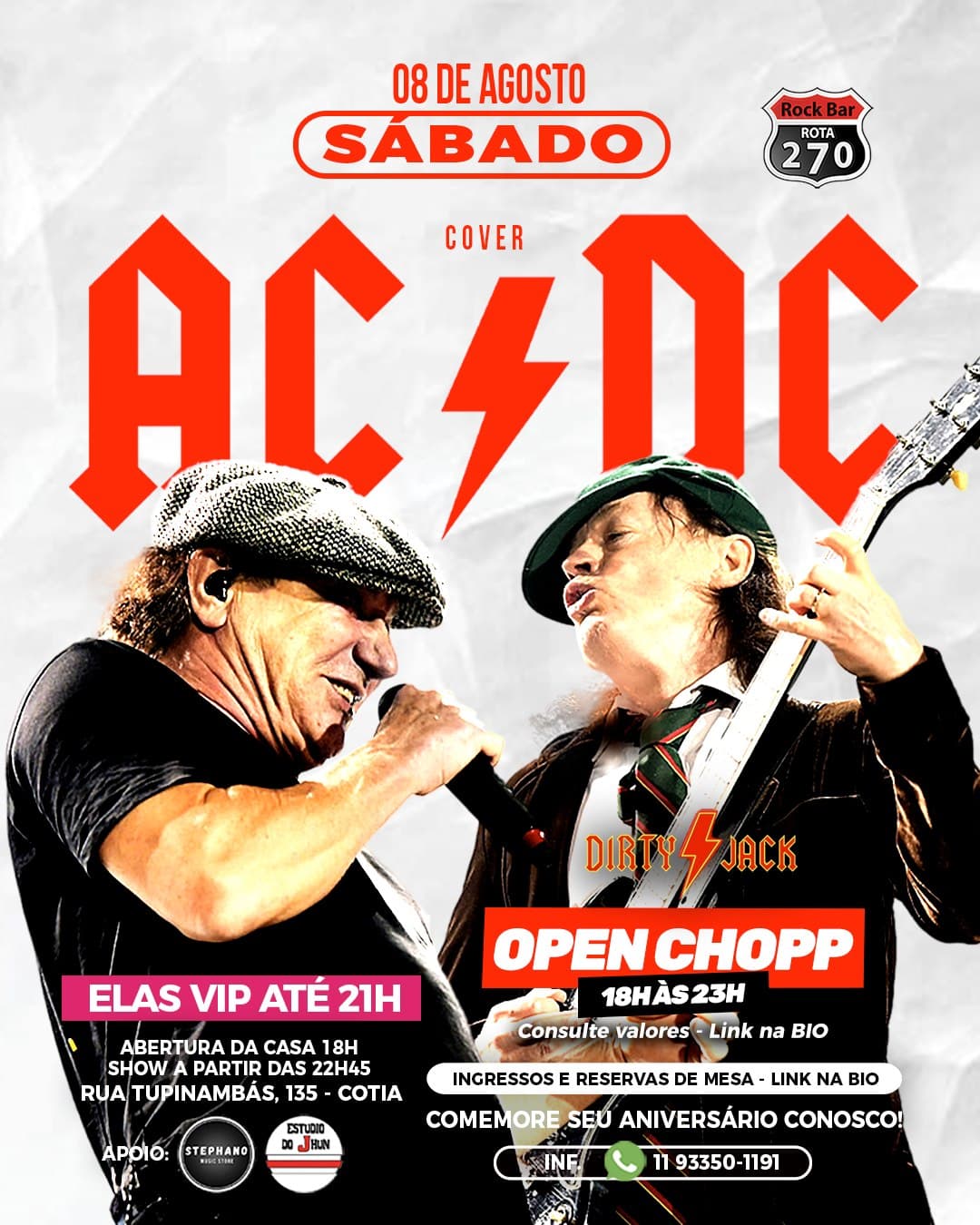 Flyer de AC/DC Cover