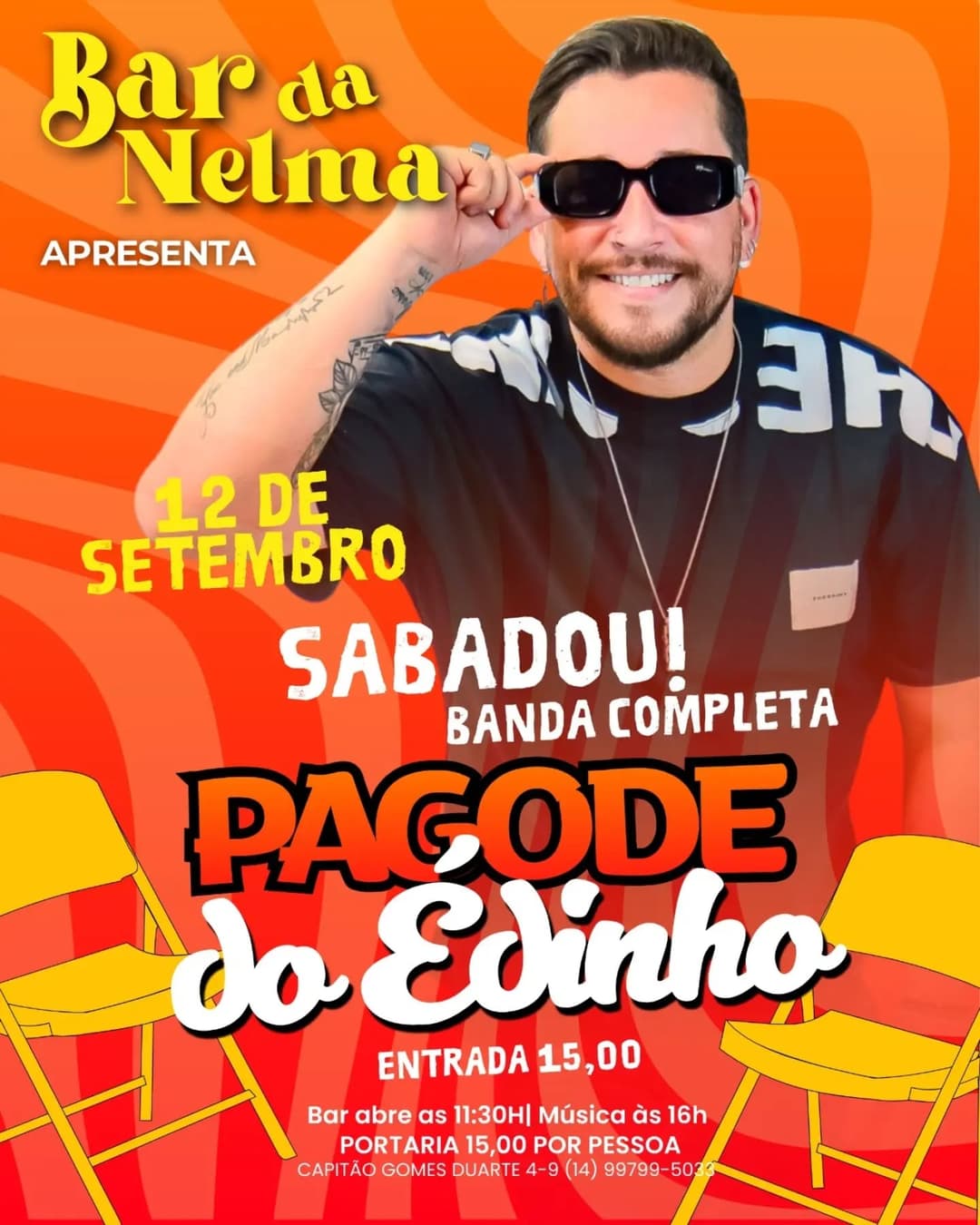 Flyer de Pagode do Edinho
