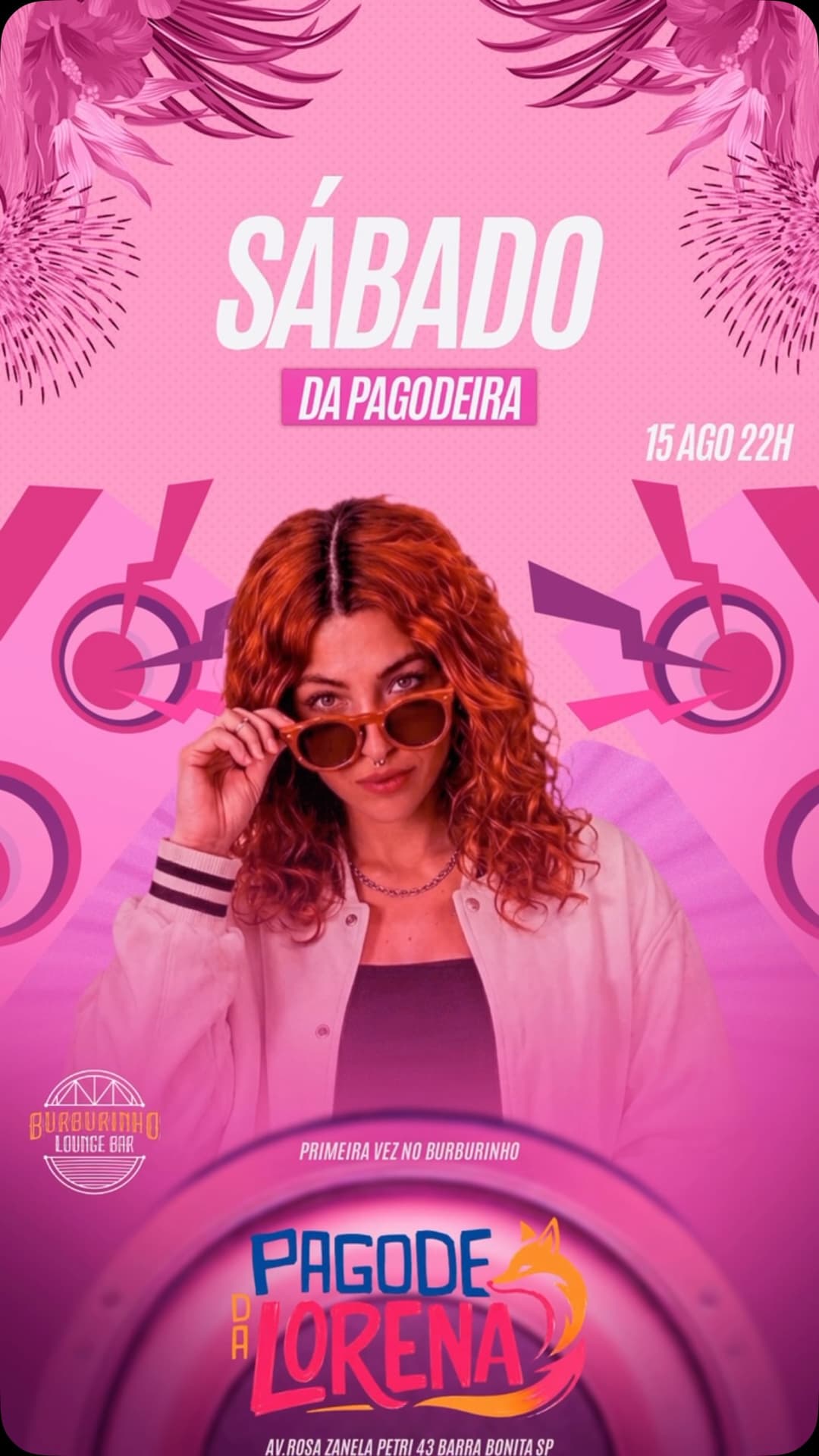Flyer de Pagode da Lorena