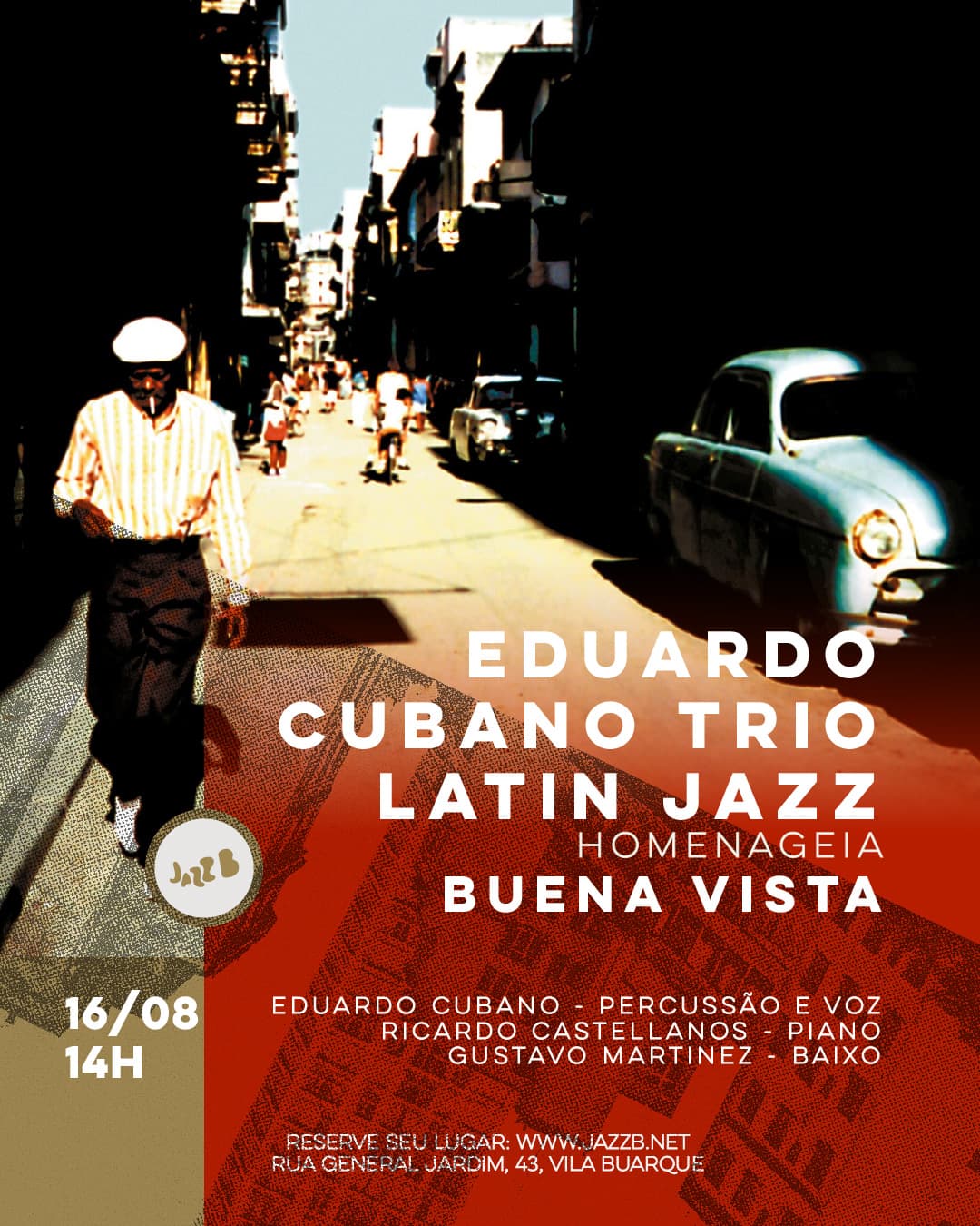 Flyer de Eduardo Cubano Trio