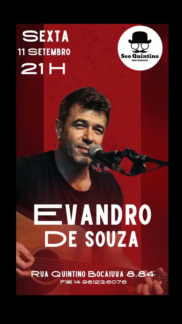 Flyer de Evandro de Souza