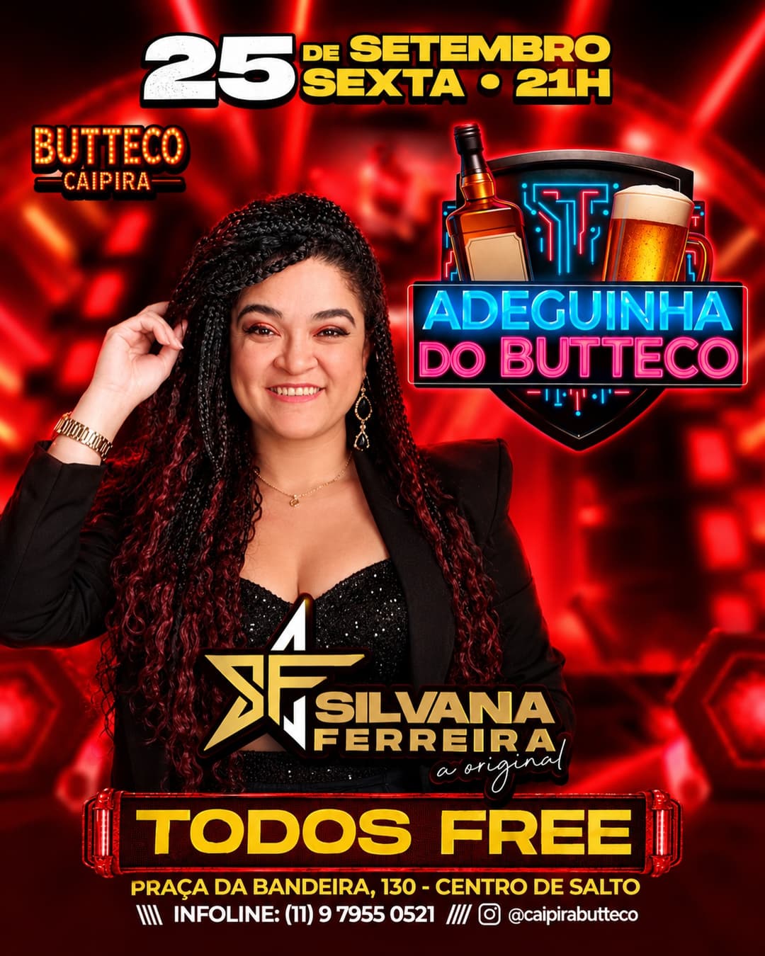 Flyer de Silvana Ferreira