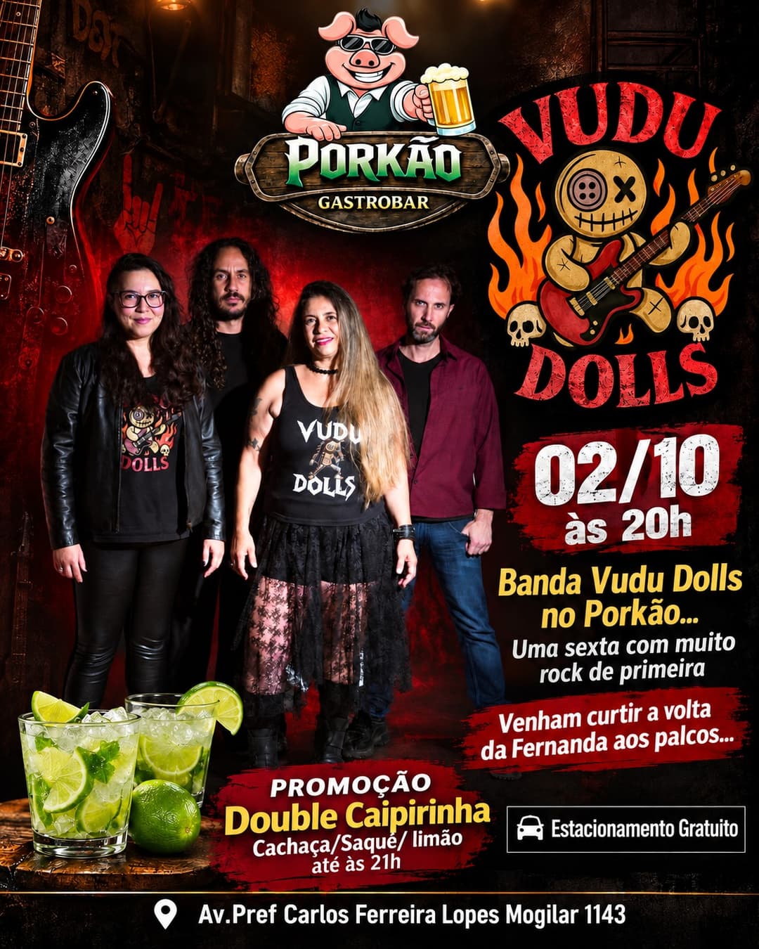 Flyer de Vudu Dolls