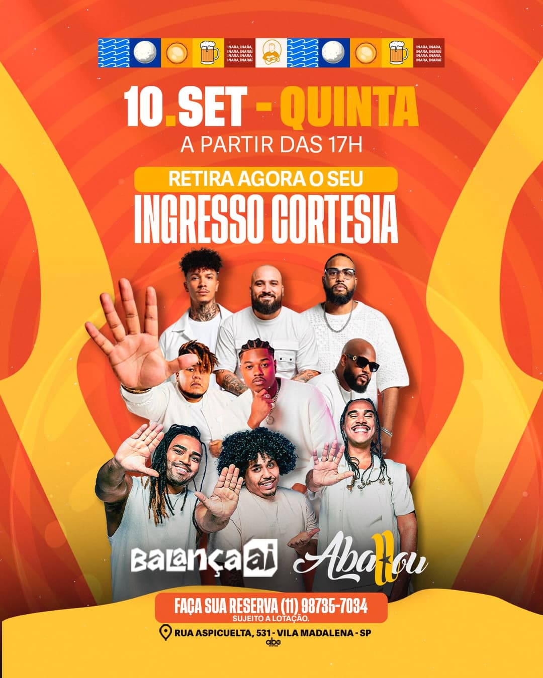 Flyer de Balança Aí e Aballou