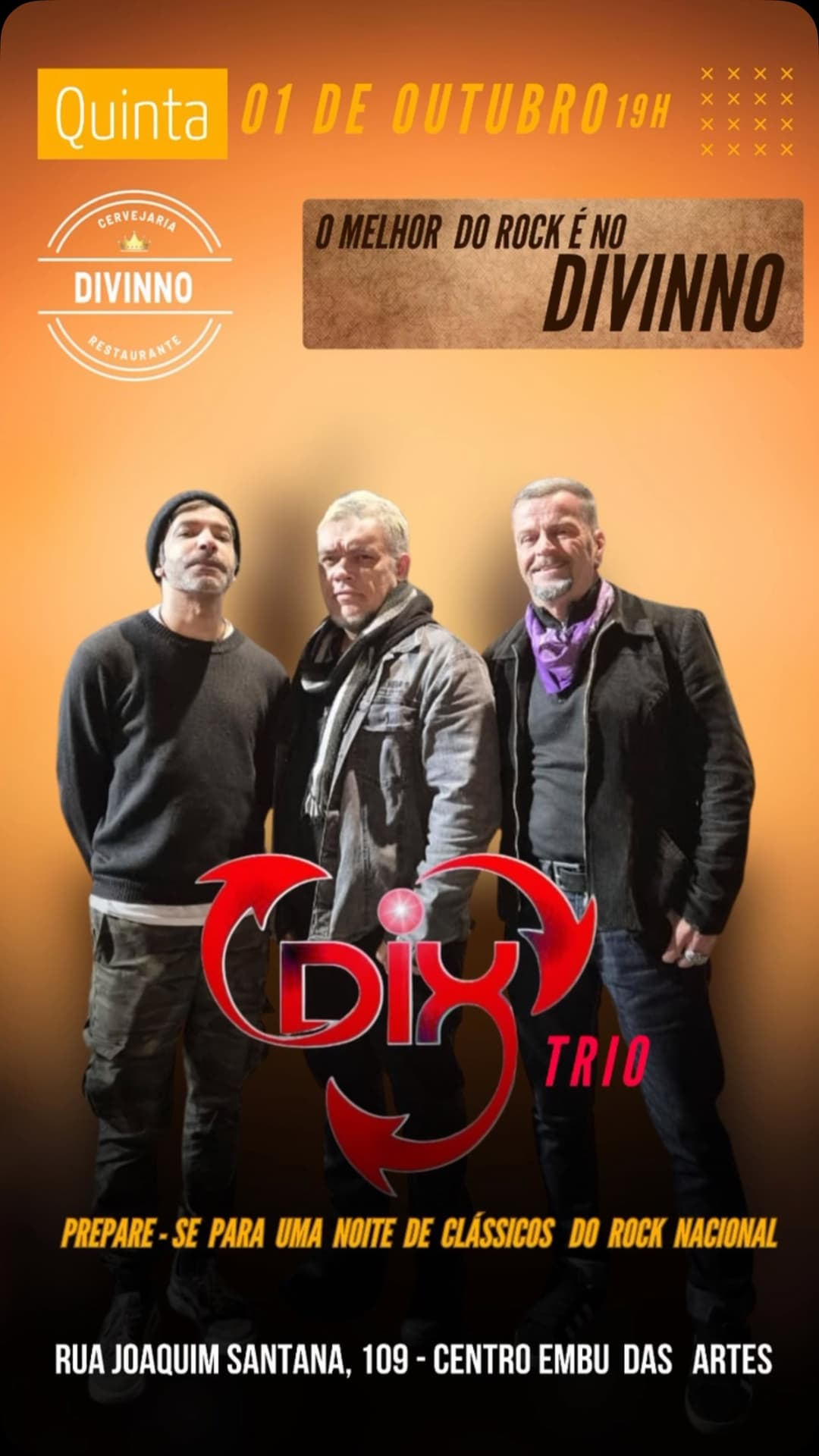 Flyer de Dix Trio