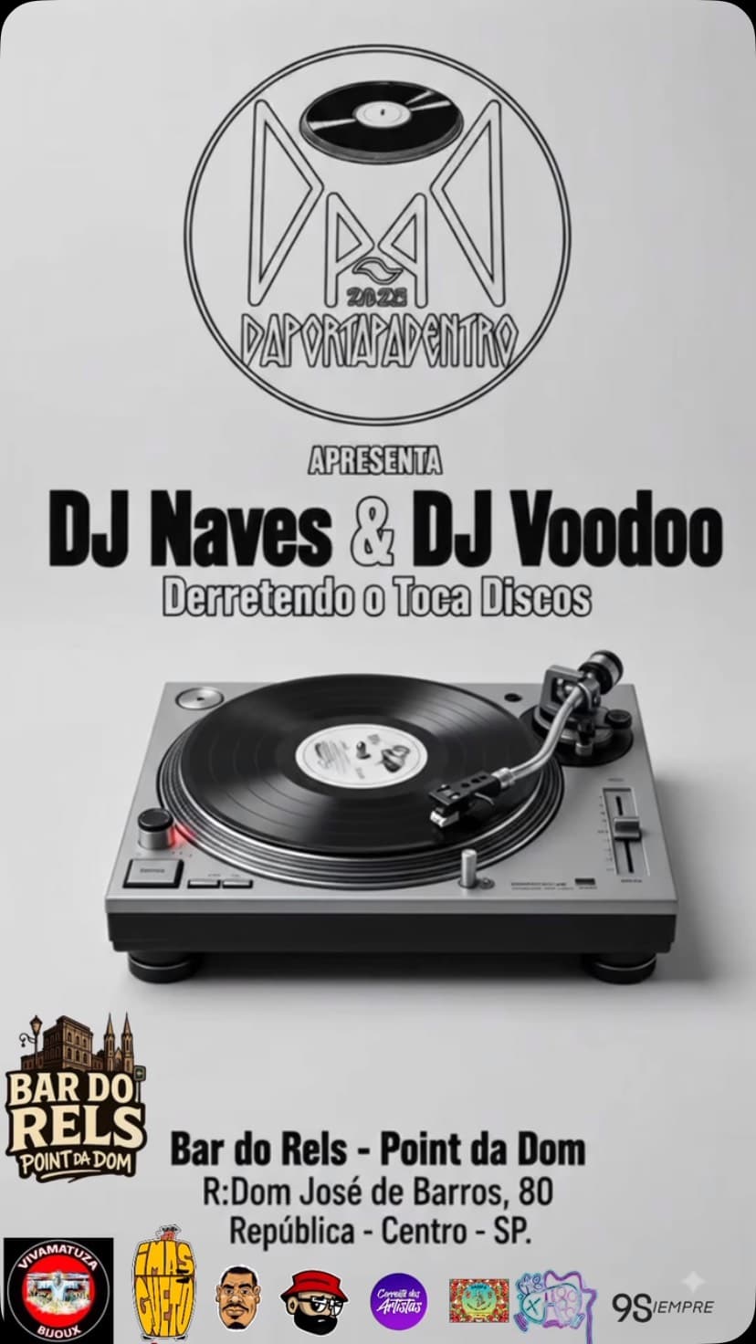 Flyer de DJ Naves e DJ Voodoo Mixtape