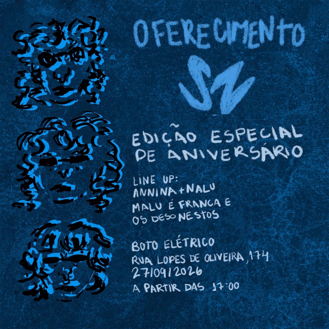 Flyer de Malu Franca e ANINNA