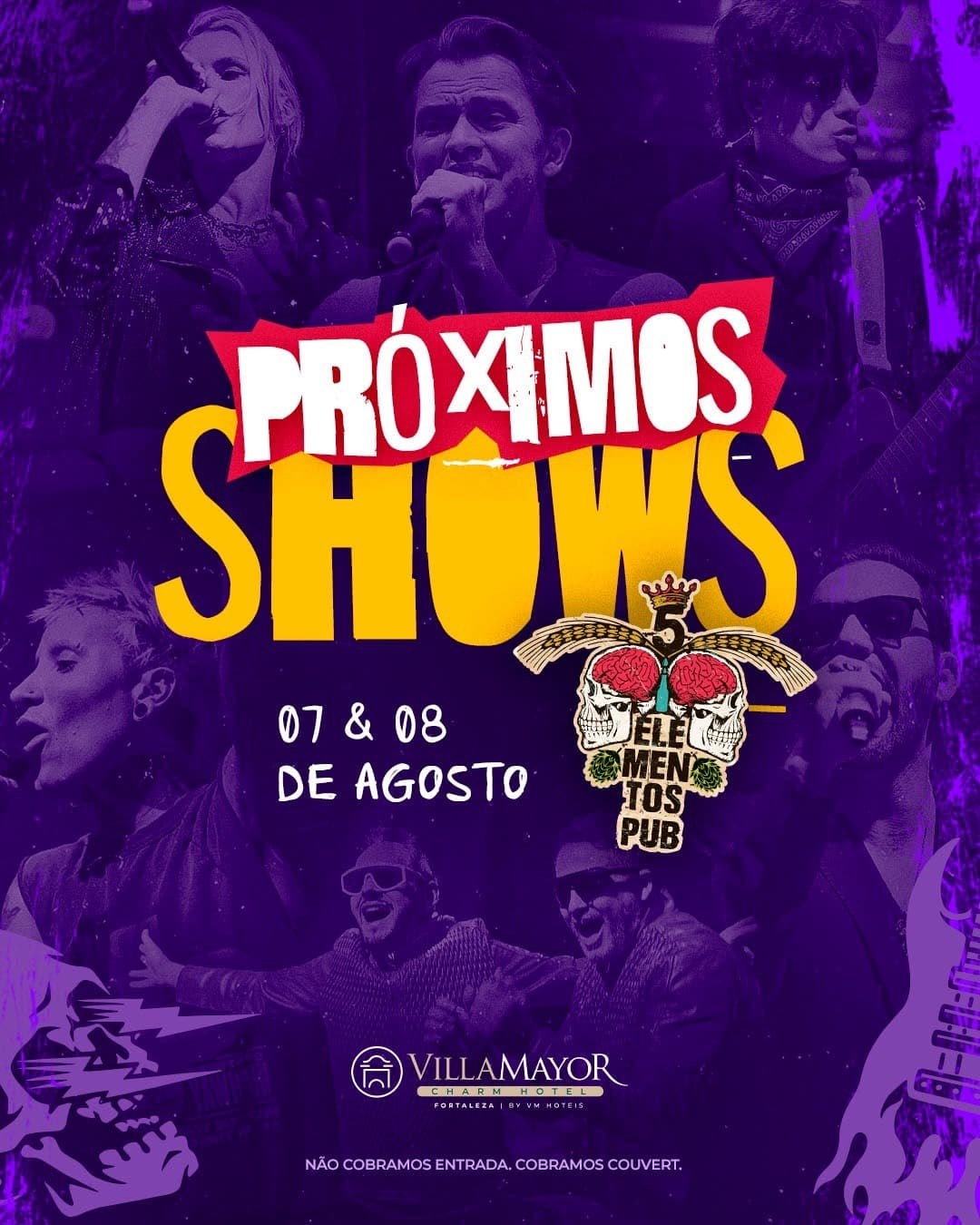 Flyer de Banda Hey Rock!, Conduta Positiva e DJ Cadu