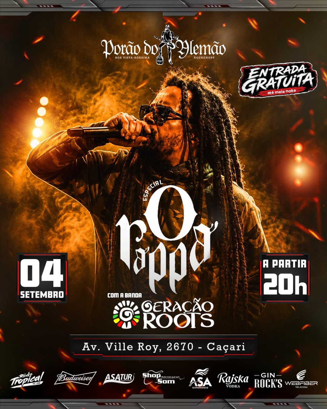 Flyer de Geração Roots
