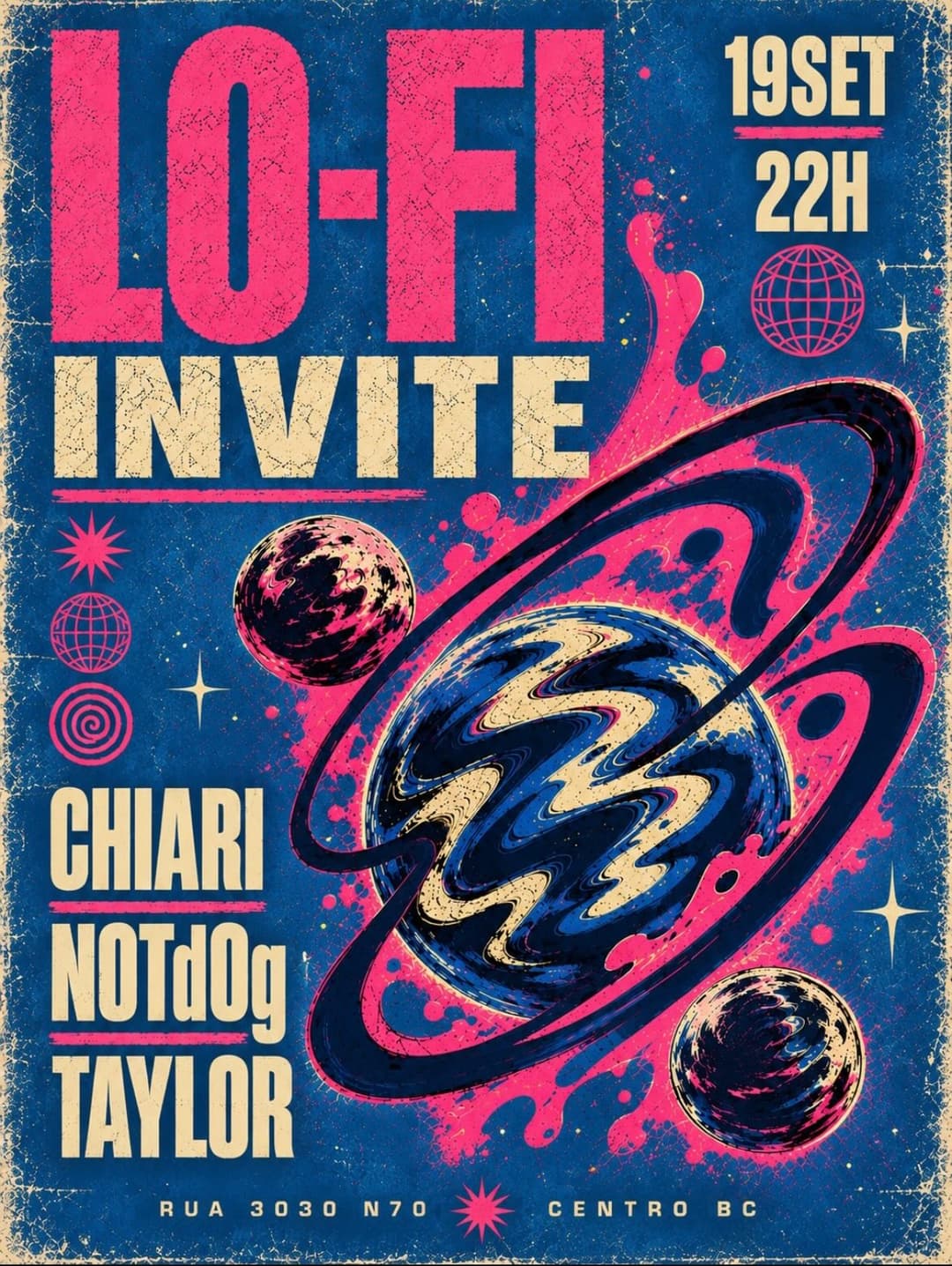 Flyer de Chiari, Taylor Alexandre e notd0g____