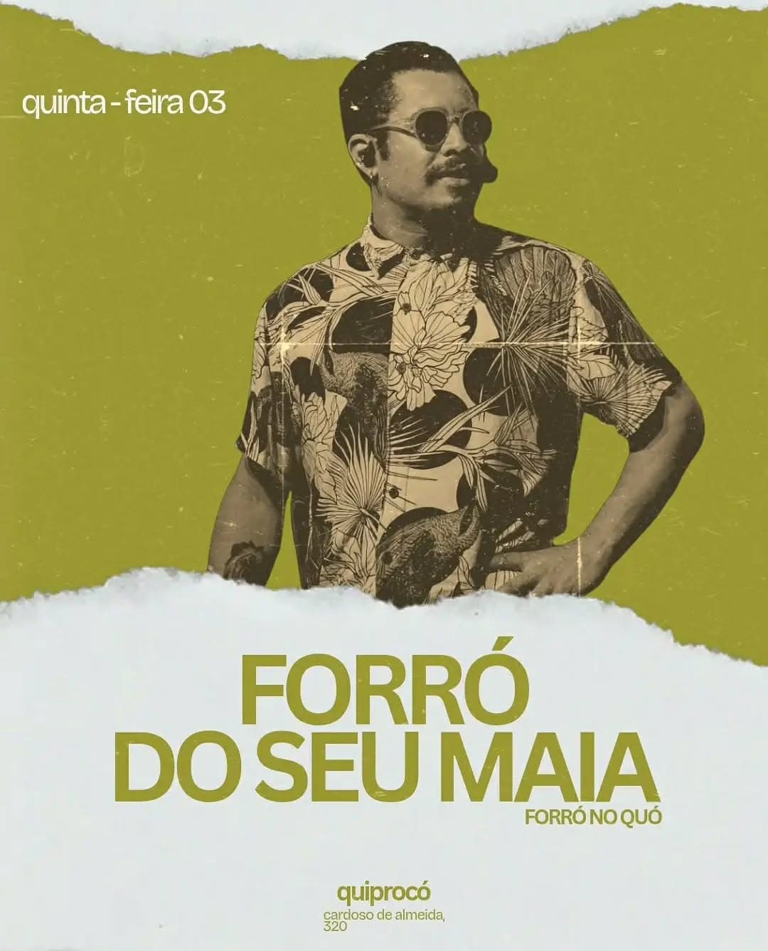 Flyer de Forró do Seu Maia