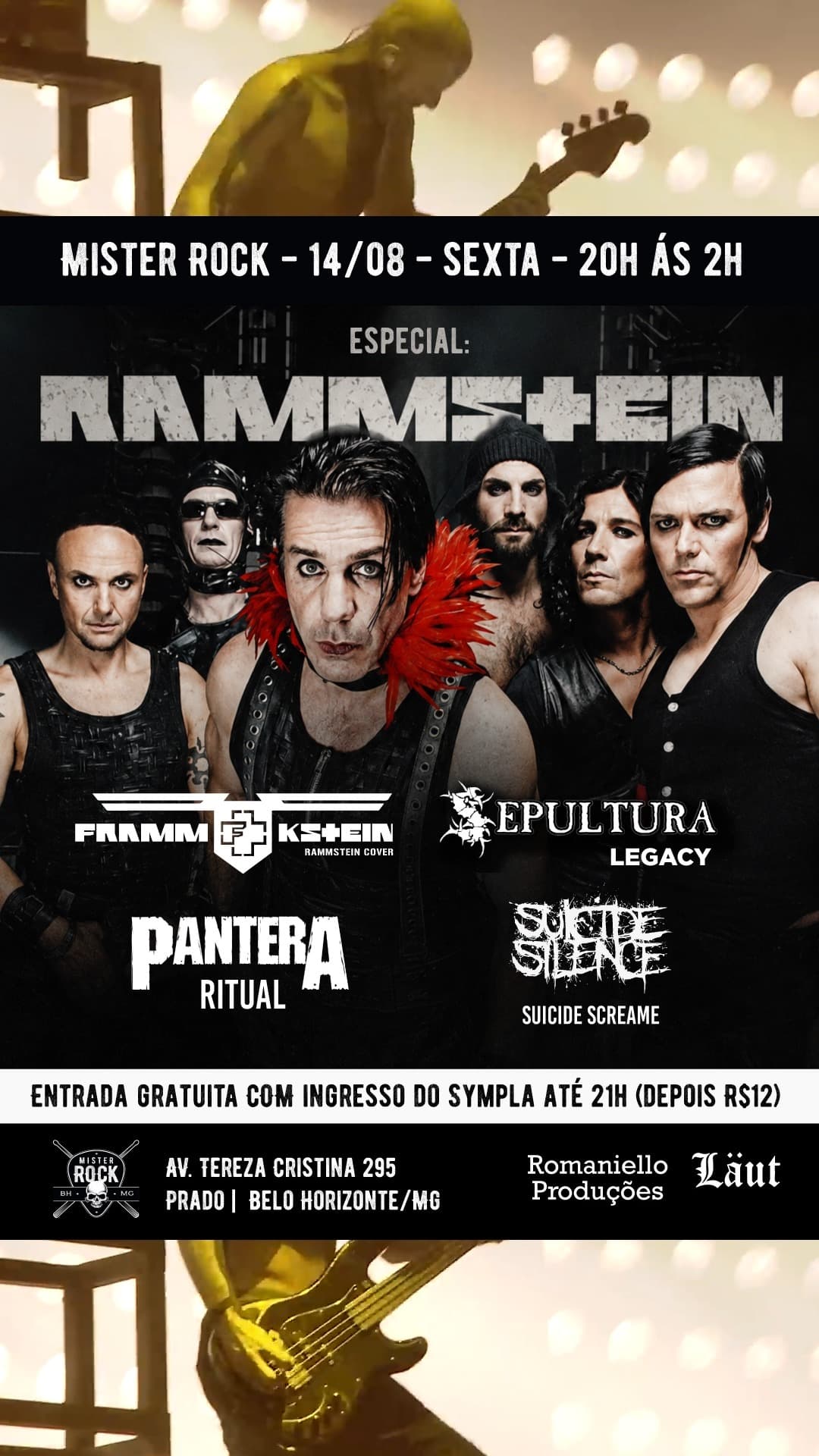 Flyer de Suicide Scream